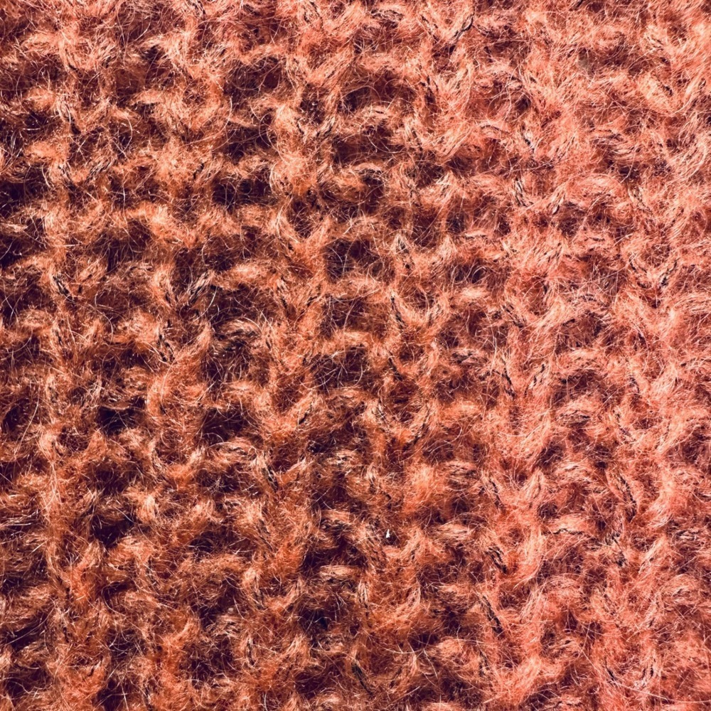 ALLSAINTS Renne Short Jumper Pink Textured Knit Sweater Medium Mohair Blend - Picture 8 of 8